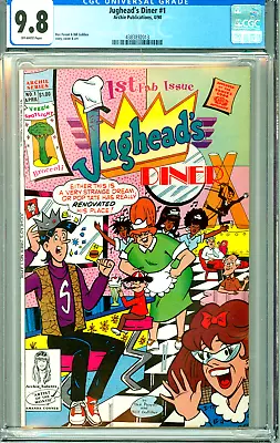 Buy Jughead's Diner 1 Cgc 9.8 - Jughead Veronica Betty Reggie Laugh Pep Comics 1990 • 101.77£