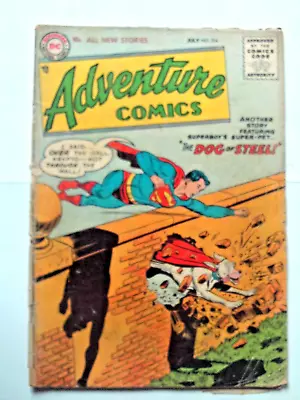 Buy Books, Comics & Magazines, Adventure Comics 214, July 1955. GD. 2nd App Krypto. • 125£