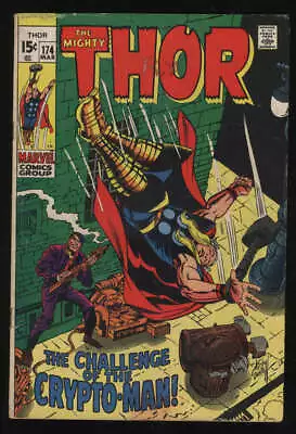 Buy Thor #174 VG- 3.5 CR/OW Pgs Mighty SA Silver Age Marvel • 11.86£