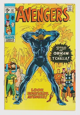 Buy Avengers #87 F-VF 7.0 First Origin Of Black Panther • 149£