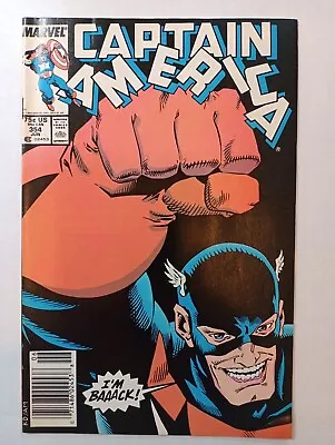 Buy Captain America #354 1989 Marvel Comics. VF Newsstand. First U.S. Agent  • 30.75£