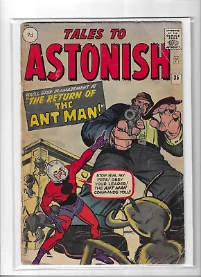 Buy TALES TO ASTONISH #35 Good/Very Good [1962] 1st Antman In Costume • 595£