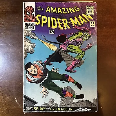 Buy Amazing Spider-Man #39 (1966) - 1st Romita Cover! Norman Osborn As Green Goblin! • 162.07£