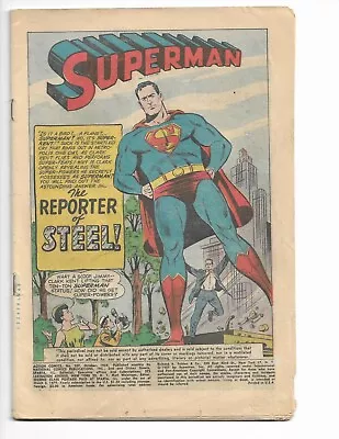 Buy Action Comics 257 - Coverless - Superman - Lex Luthor - Lois Lane (1959) • 14.82£