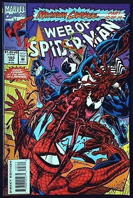 Buy WEB OF SPIDER-MAN (1985) #103 *Maximum Carnage Part Ten* - Back Issue • 9.99£