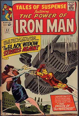 Buy Tales Of Suspense #53 - Iron Man - 2nd App Of Black Widow (2.5 / 3.0) 1964 • 118.15£