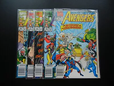 Buy Avengers #350,351,353,354,355 1992 Marvel Lot Of (5) Fear The Reaper • 13.58£