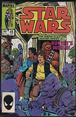 Buy Marvel Comics STAR WARS #85 Han Solo Lando Chewbacca 1984 VF! • 8.70£
