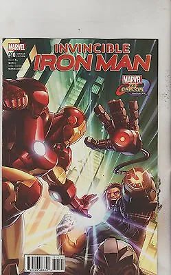 Buy Marvel Comics Invincible Iron Man #10 October 2017 Marvel Vs Capcom Variant Nm • 4.65£