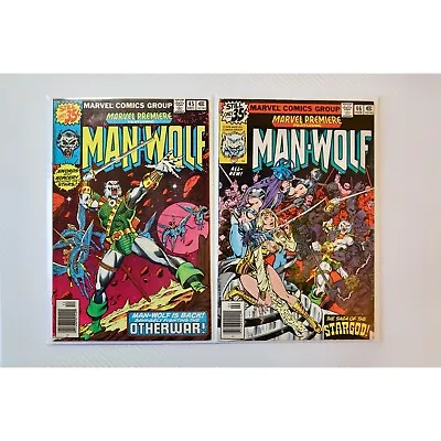 Buy 🔑 Marvel Premiere Featuring Man-Wolf #45 And #46 1978 Origin Of Man-Wolf VF • 11.86£