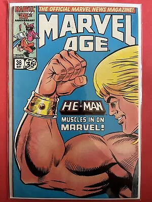 Buy MARVEL AGE #38 | 1ST HE-MAN IN MARVEL COMICS | 1986 🔑 Masters Of Universe • 9.64£