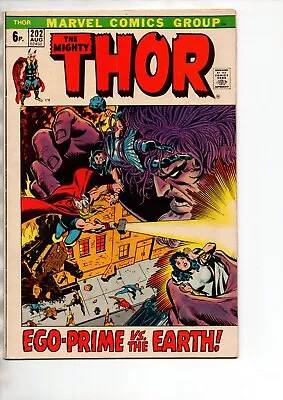 Buy The Mighty Thor #202 - 1st Appearance Of Ego Prime • 7.99£