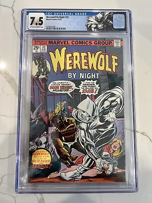 Buy Werewolf By Night 32 CGC 7.5.  1st Appearance Of Moon Night!  1975. • 839.50£