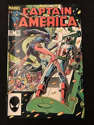 Buy Captain America 301 8.5 9.0 Marvel 1985 Slight Spine Curl Kl • 7.22£