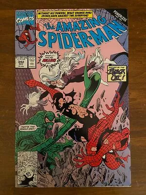 Buy AMAZING SPIDER-MAN #342 (Marvel, 1963) VF Scorpion, Black Cat • 5.60£