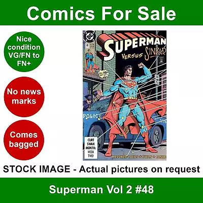Buy DC Superman Vol 2 #48 Comic - VG/FN+ 01 October 1990 • 3.99£