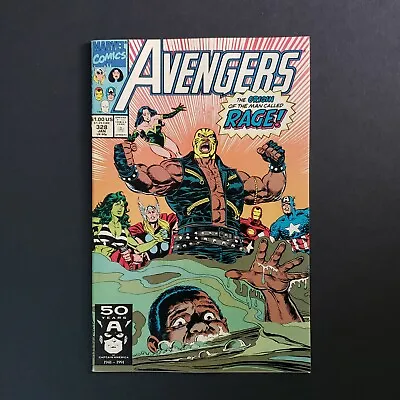 Buy Avengers #328 | Marvel 1990 | Origin Of Rage | VF/NM • 3.20£