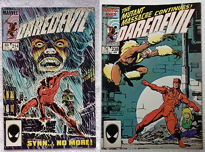 Buy Lot Of 2: Daredevil #214 & #238 (1984) Marvel Comics • 1.79£