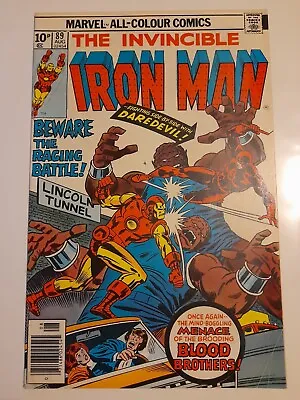 Buy Iron Man #89 Aug 1976 VGC+ 4.5 Blood Brothers, Daredevil • 6.99£