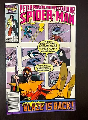 Buy SPECTACULAR SPIDER-MAN #123 (Marvel Comics 1987) -- Black Costume Newsstand - VF • 5.37£