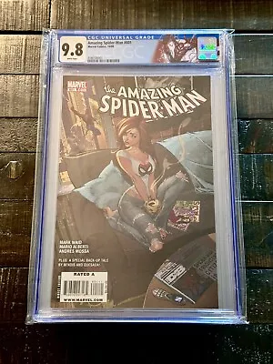 Buy Amazing Spider-Man #601 2009 CGC 9.8 WP J Scott Campbell HOT ICONIC MARVEL COVER • 675.19£