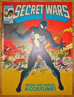 Buy Secret Wars 17 Reprints 8 Spider-man Symbiote Black Suit Venom Marvel UK 1985 • 14.99£