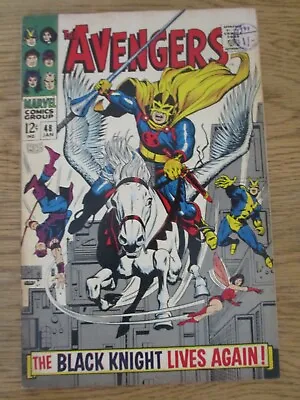 Buy The Avengers 48 First Black Knight Silver Age Marvel Comic Fine • 170£