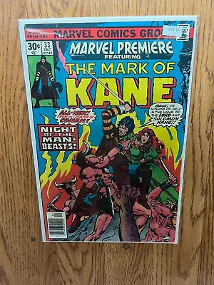 Buy Marvel Premiere Feat The Mark Of Kane 33 Marvel Comics 7.5 Newsstand - E54-14 • 7.87£
