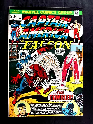 Buy Captain America #169 VF 8.5 1st Moonstone Cameo Vintage Marvel Comics 1974 • 55.18£