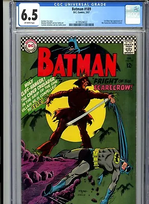 Buy CGC 6.5 Batman #189 1st Sliver Age Scarecrow • 514.55£