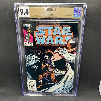 Buy STAR WARS 78 CGC 9.4 Winnipeg Pedigree Label 1983 Marvel Comics 1 Of A Kind • 127.92£