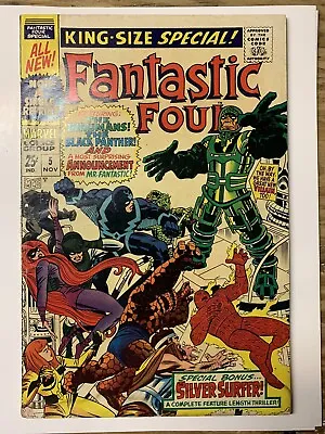 Buy The Fantastic Four Annual #5/1st Solo Silver Surfer/1st Psycho-Man/VG-FN • 52.37£