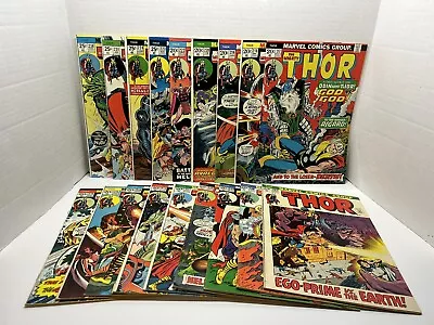 Buy Thor Lot Of 18 Issues 1970s #202, 208-211, 214-220, 222-224, 231, 238 • 55.60£