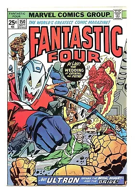 Buy Fantastic Four #150 7.0 Crystal/quicksilver Wedding Ow/w Pgs 1974 • 26.07£