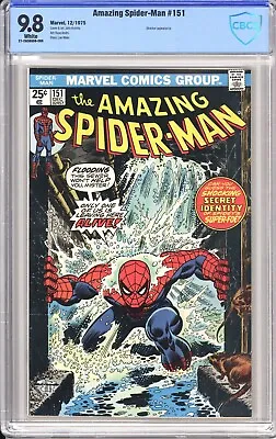 Buy Amazing Spider-Man #151  CBCS 9.8 WP Marvel Comic 1975 John Romita Not CGC 1975 • 2,916.94£