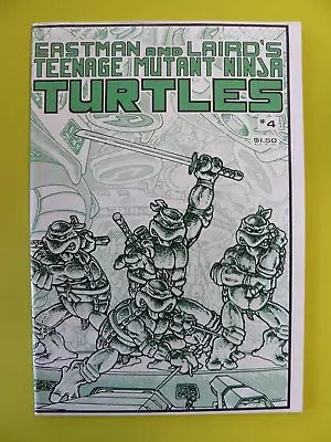 Buy Teenage Mutant Ninja Turtles #4 - Last Magazine Sized Issue - FN/VF - Mirage • 118.77£