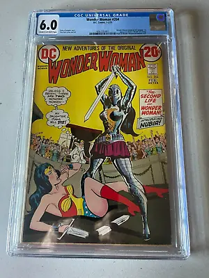 Buy DC COMICS WONDER WOMAN #204 CGC 6.0 Cream To OW Pages 1st APP Of Nubia • 263.74£