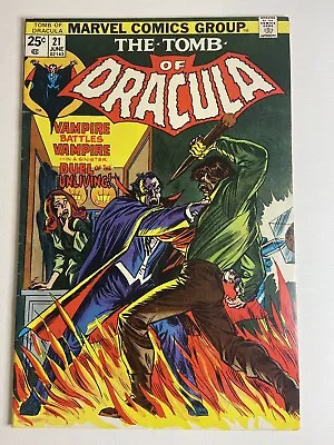 Buy Tomb Of Dracula #21 Marvel Comics 1974 Bronze Age *key Issue* • 16.06£