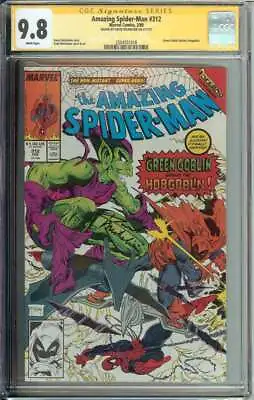 Buy Amazing Spider-Man #312 SS CGC 9.8 Auto Michelinie McFarlane Green Goblin • 219.87£