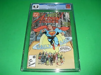 Buy Action Comics #583 CGC 9.2 W/ WHITE PAGES From 1986! DC Alan Moore C32 • 47.49£