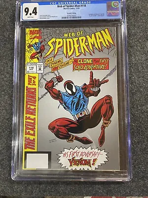 Buy Marvel Comics Web Of Spider-Man #118 CGC 9.4 Second Print Marvel Legends • 90.91£