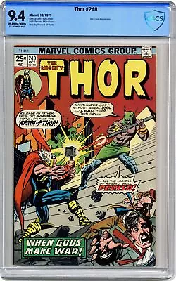 Buy Thor #240 CBCS 9.4 1975 21-1CE8015-007 • 108.58£