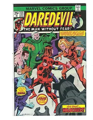 Buy Daredevil #123 1975 NM-  Black Widow! Blackwing! Silvermane  Combine Ship • 24.10£