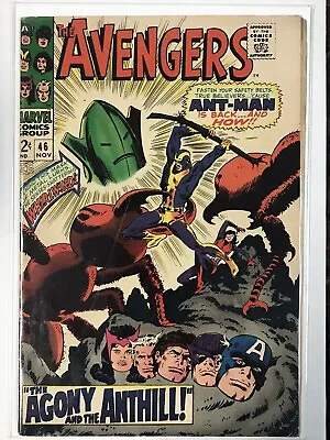 Buy Avengers #46 - Ant-man Re-introduced- Lower Mid-grade Silver Age Marvel • 23.98£