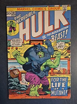 Buy  Incredible Hulk #161 - Hulk Vs. Beast, Death Of Mimic (Marvel, 1973)  • 24.01£