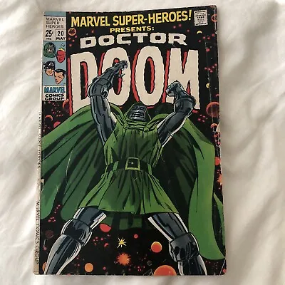 Buy Marvel Super Heroes #20 Doctor Doom 1st Solo Origin 1969 1st Valeria • 150.92£