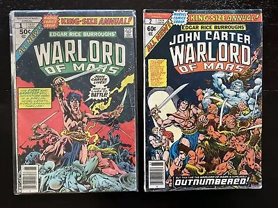 Buy WARLORD OF MARS ANNUAL 1-2. John Carter. E R Burroughs. Marvel Bronze Age Comic • 11.15£