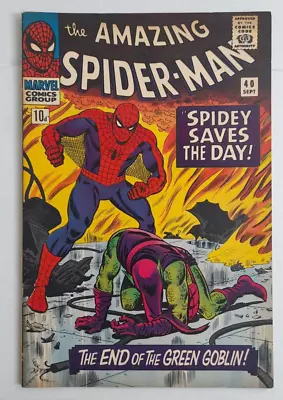 Buy Amazing Spiderman 40 Uk Version 1966 Marvel Comic • 200£