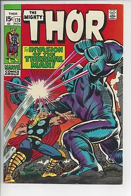 Buy Thor #170 VF (7.5) 1969 Romita Sr Thermal Man Cover • 40.55£