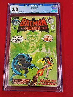 Buy Batman #232 Cgc 3.0 Cream/ OW Pages (first Appearance Of Ra’s Al Ghul) 1971. • 278.02£
